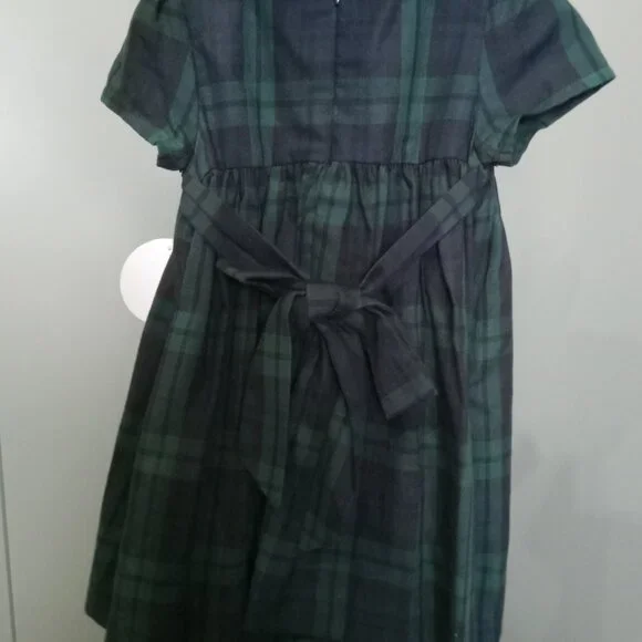 EDGEHILL COLLECTION Plaid Green/Navy Holiday Dress 12 Months NWT - Picture 3 of 4